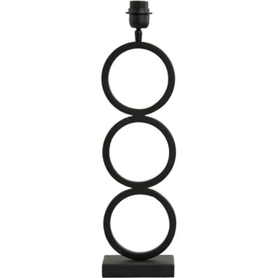 Light & Living Tafellamp Stelios 51cm - Mat Zwart (excl. kap)