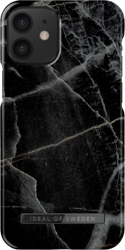 Ideal of Sweden Fashion Case iPhone 12 Mini Black Thunder Marble
