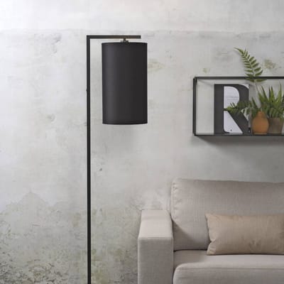 it's about RoMi Vloerlamp Boston - Zwart/Zwart - 30x25x160cm - Bohemian,Scandinavisch - Staande lampen voor Woonkamer - Slaapkamer