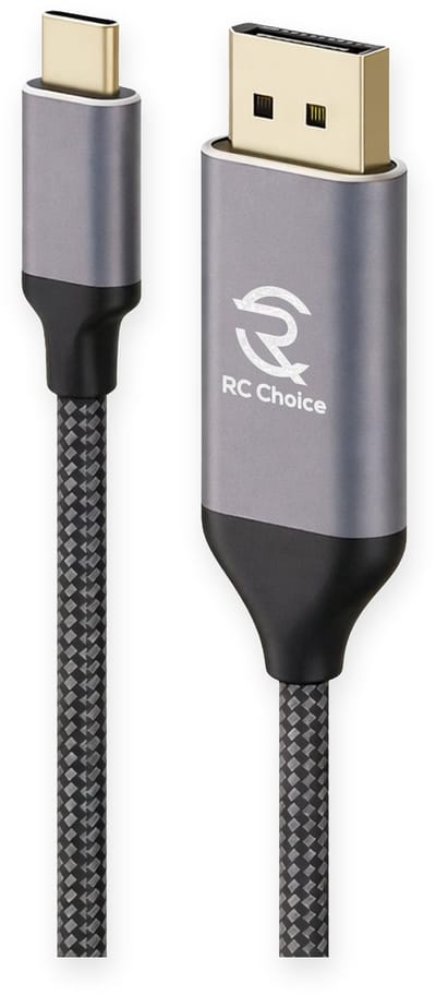 USB C naar DisplayPort Kabel - 8K 60Hz - 3 Meter - Sterk en Flexibel Nylon