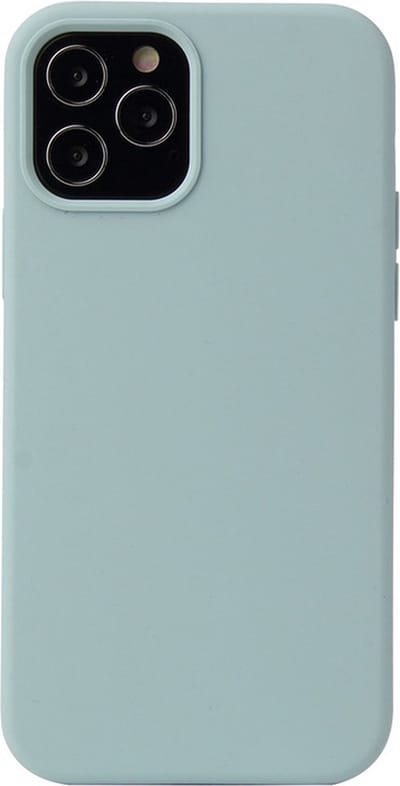 iPhone 14 Hoesje - Liquid Case Siliconen Cover - Shockproof - Zacht groen - Provium