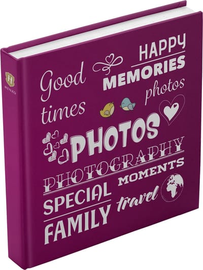 Fotoalbum - Henzo - Fantasy Wording - 400 foto's - Donkerrood