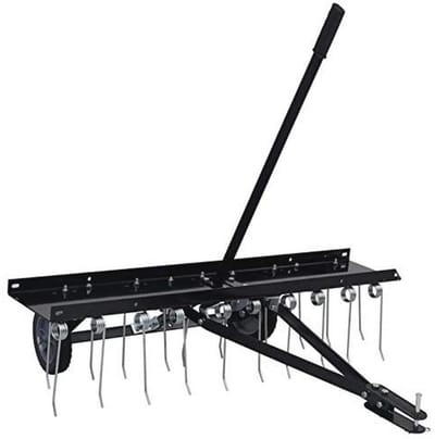 Verticuteermachine Gazontractor - Grasventilator Opzetstuk - Gazon Onderhoud - Werkbreedte 100 cm - 102 x 85 x 37 cm - Zwart