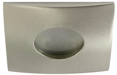 IP44 LED inbouwspot Ella -Vierkant RVS Look -Warm Wit -Dimbaar 4W -Philips