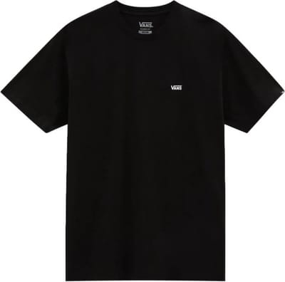 Vans Left Chest Logo Tee Heren T-shirt - Black/White - Maat S