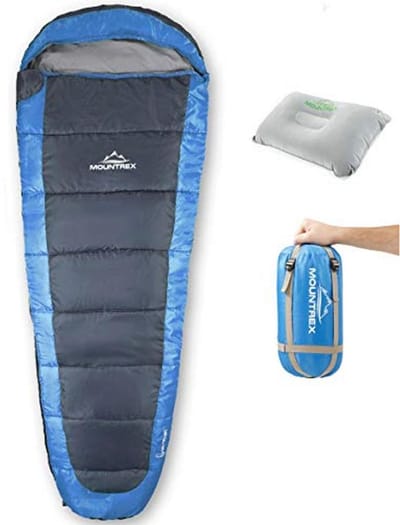 Ultralichte en Compacte Zomerslaapzak - Ideaal voor Buitenactiviteiten - Mummieslaapzak met Reiskussen