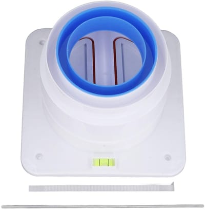 Dailygoods- Terugslagklep 150mm - Terugslagventiel - Hittebestendig ABS - Luchtdichte Sluiting - Geïntegreerd Niveau - Duurzaam Gebruik - Afvoerklep