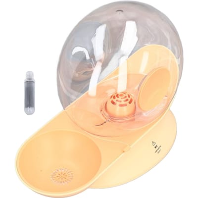 Automatische Kattenwaterdispenser 2.8L Afneembaar Duurzaam Plastic Filtersysteem Zwaartekracht Huisdier Waterbak L(for 6.5-9kg) roze