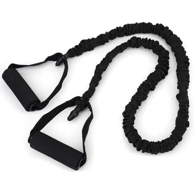 Corde de traction à fente Fitness Anti-casse Ceinture élastique intérieure Yoga Entraînement de puissance Bandes de résistance(noir(30 lb) ) black