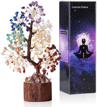 Dailygoods- Amethist Boom - Levensboom Decoratie - Geldboom - Bureaudecoratie - Spirituele Feng Shui - Chakra Kristal Decoratie - Kristallen Boom