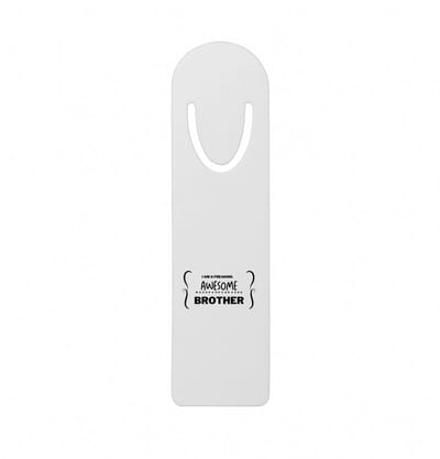 Hacebo® - I am a freaking awesome brother metalen boekenlegger - Broer - geweldige broer - liefste broer - verjaardag - cadeau - kado - bedankje - geschenk Bladwijzer boekenleggers - 12.7 cm x 3.2cm