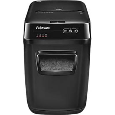 Fellowes AutoMax 200C Papierversnipperaar - Automatisch - P-4 Cross-Cut Shredder – Stil - 200 vel - Zwart