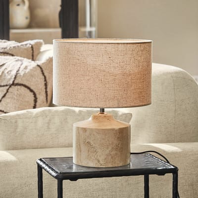 LOBERON Tafellamp Caleneuve beige