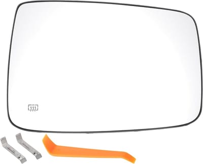 Set van Spiegelglas Vervanging voor RAM 1500 2500 2009-2018 Linker Bestuurderszijde met Achterplaat, Echt Glas, Kunststof, Auto Onderdelen, Vervangingsonderdelen, Kwaliteitsgarantie