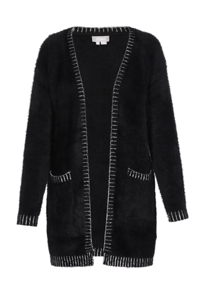 usha Vest Dames zwart en wit