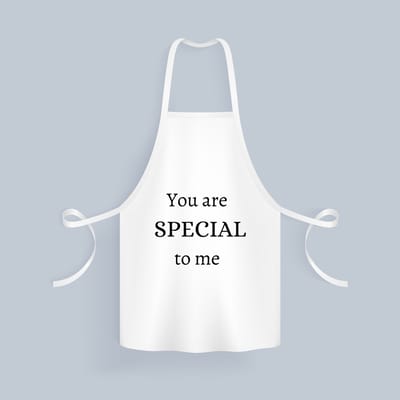 Akyol - you are special to me Keukenschort - Liefde - mensen die jij liefde wilt geven - cadeau - kado - liefde - geschenk - verjaardag - 82 bij 71 cm