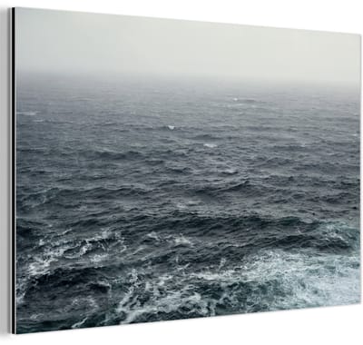 Aluminium schilderij 180x120 cm - Wanddecoratie metaal - Zee - Lucht - Water - Metalen muurdecoratie woonkamer - Decoratie industrieel - Foto op dibond - Industriële accessoires slaapkamer