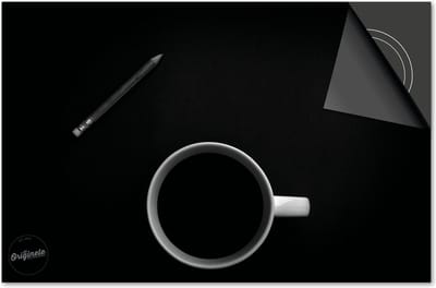 Inductie beschermer 60x60 - afdekplaat inductie mat - Dietrix Kookplaat beschermer - Exclusief - Koffie en Chocola - Zwarte Koffie en Pen