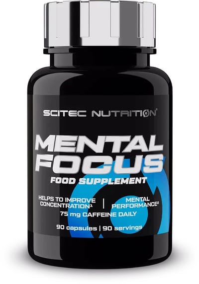 Scitec Nutrition® - Mental Focus (90 capsules) - anti stress - concentratie pillen - carnitine, tyrosine, cafeïne - vitamine B5 - sportsupplement