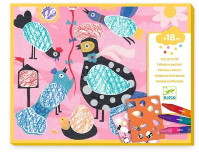 Djeco kleuren Birdie & Co - FSC MIX kleurdoos voor peuters.