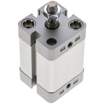 ISO 21287 Compacte Dubbelwerkende Cilinder 25-25mm - Magnetisch - Mannelijke Stang