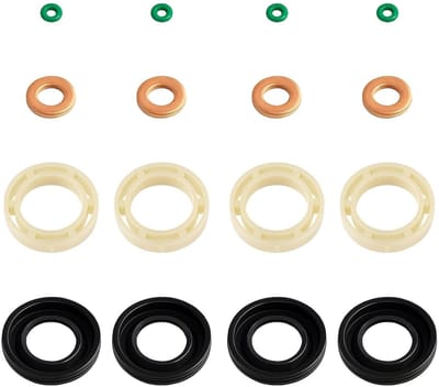 Complete Set van 16 Injector Seal Kits voor 1.6 HDi Diesel - O-Ringen en Wasringen voor Perfecte Injectieafdichting en Betrouwbare Prestaties