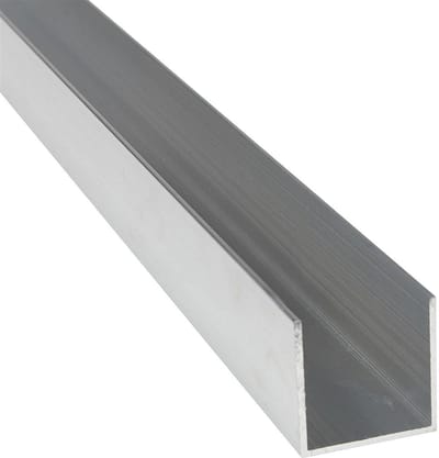 Aluminium U-profiel 50x50x4mm EN AW-6060 Blank Ruw 1 Meter