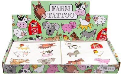Duckiez Tattoo Vel Boerderijdieren - 96 stuks