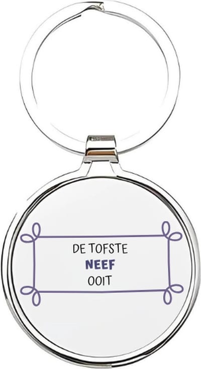 Akyol - ik heb de tofste neef ooit Sleutelhanger - Neef - de leukste neef - neef sleutelhanger - sleutelhanger - sleutelhanger voor neven - familie sleutelhanger - verjaardagscadeautje - cadeau voor de liefste neef - cousin - 4 x 7,5 CM