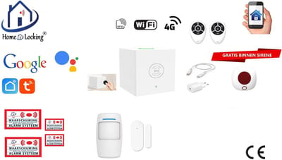 Draadloos beveiligingsbox werkt met wifi en met spraak gestuurde apps. ST01C