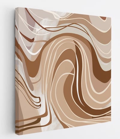 Saammp Canvas Schilderij - pastel kleuren - Abstract - 20x20 - Foto op canvas - Wanddecoratie - Muurdecoratie Woonkamer - Slaapkamer decoratie - Canvas Print
