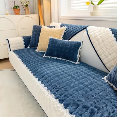 Winter Verdikte Corduroy Bankkussen Eenvoudig Modern Woonkamer Effen Kleur Pluche Bankovertrek 70*70