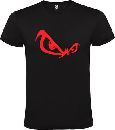 Zwart T-shirt ‘No Fear’ Rood Maat XS