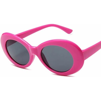 Goggle Bril Ovale Zonnebril Dames Trendy Hot Vintage Retro Zonnebril Dames Wit Zwart Oogmode UV
