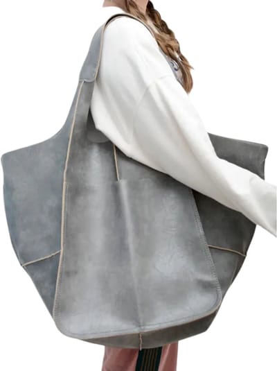 Bovista Strandtas - Ibiza - Tas - Tote Bag - Shopper - Grijs - Met Rits