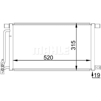 Condensator, airconditioner MAHLE AC 235 001S