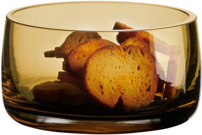 ASA Selection schaaltje Ajana Amber, decoratieschaal, glas, geel, 10 cm, 88141009