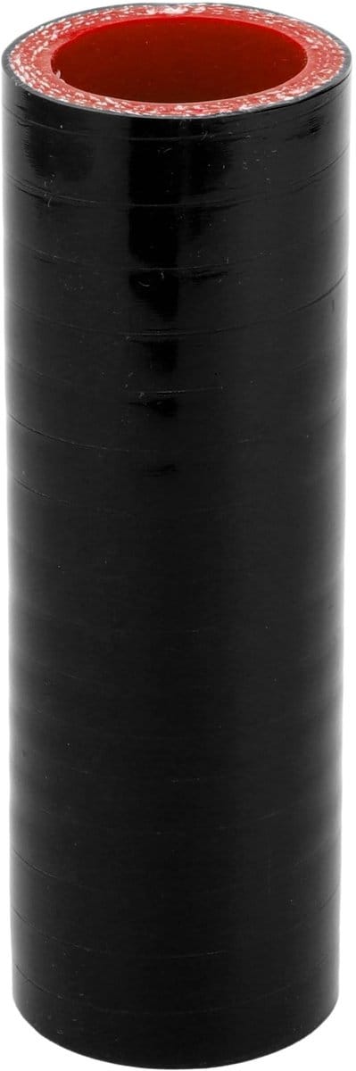 Dailygoods- Koelslang Siliconen 32 mm Binnendiameter - 127 mm Lengte - Meerlaags - Zwart/Rood - Hoge Temperatuur - Schokbestendig - Siliconenslang