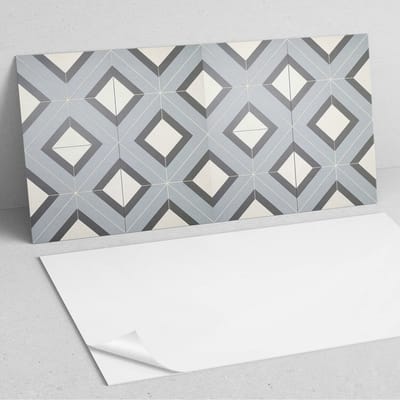 Coloray Wandpanelen Zelfklevend - Geometrie in pastelkleuren PVC Wandpaneel - 100 cm x 50 cm - Grijs Wandbekleding Zelfklevend - 1 stuk - Texturen Wandpanelen Zelfklevend - Wandpaneel Keuken - Wandpanelen Badkamer
