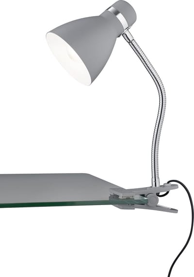 REALITY HARVEY - Klemlicht - Titanium - excl. 1x E27 4W