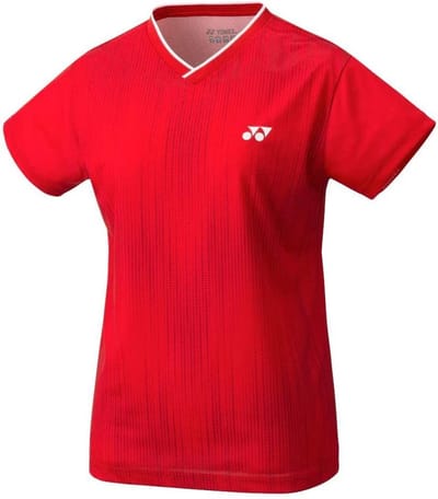 Yonex Sportshirt Crew Neck Dames Polyester Rood Mt M