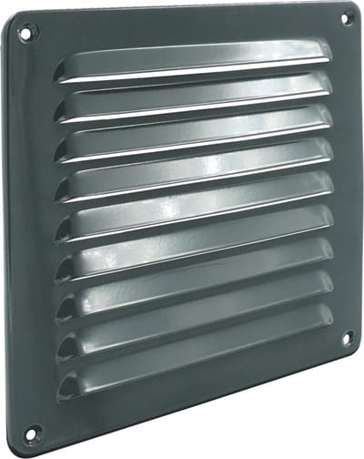 WEHA schoepenrooster opbouw, aluminium 195x195mm - antraciet (24012020 G)