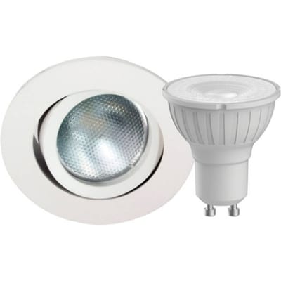 Megatron DecoclicSet LED inbouwring GU10 4,2W wit