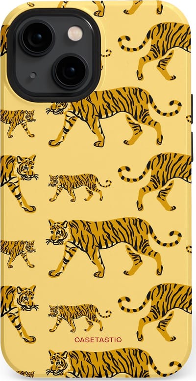 Casetastic Hoesje Geschikt voor Apple iPhone 13 Mini Magsafe - Stijlvolle Beschermende Duo-layer Case - Streep van de natuur