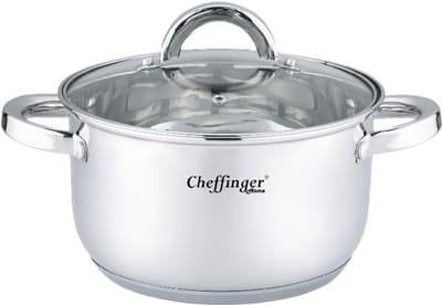 Cheffinger Kookpan met Deksel - 20cm - RVS - Inductie