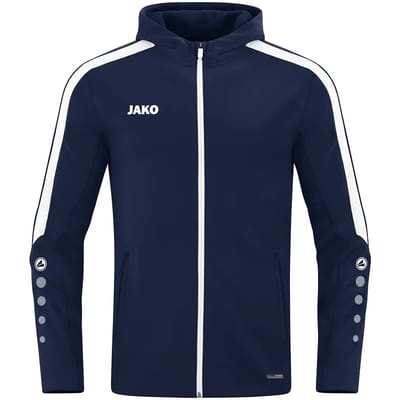 Jako Power Jas Met Kap Kinderen - Marine | Maat: 140