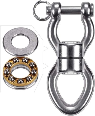 Silent Bearing Swing Swivel 540kg Roterend Accessoire voor Hangstoel, Schommels en Klimtouwen, Ideaal voor Yoga en Kinderspelen