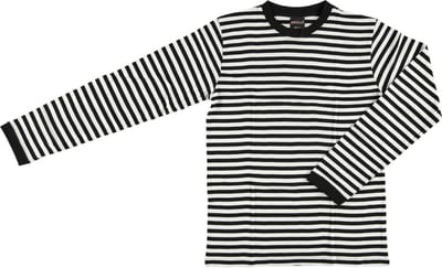 Apollo Verkleedshirt Stripes Heren Longsleeve Katoen Zwart/wit Mt L