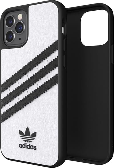 Adidas OR Moulded Case PU for iPhone 12 Pro Max - White & Black