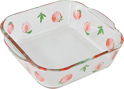 Glazen Bakvorm - Ovenschaal Rechthoekig - Lekker Bakken - Antiaanbaklaag Deksel - Medium Formaat - Transparant